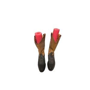 Tony Lama 1101 Men's 7.5 EE Cowboy Boots Black Brown Leather Western USA